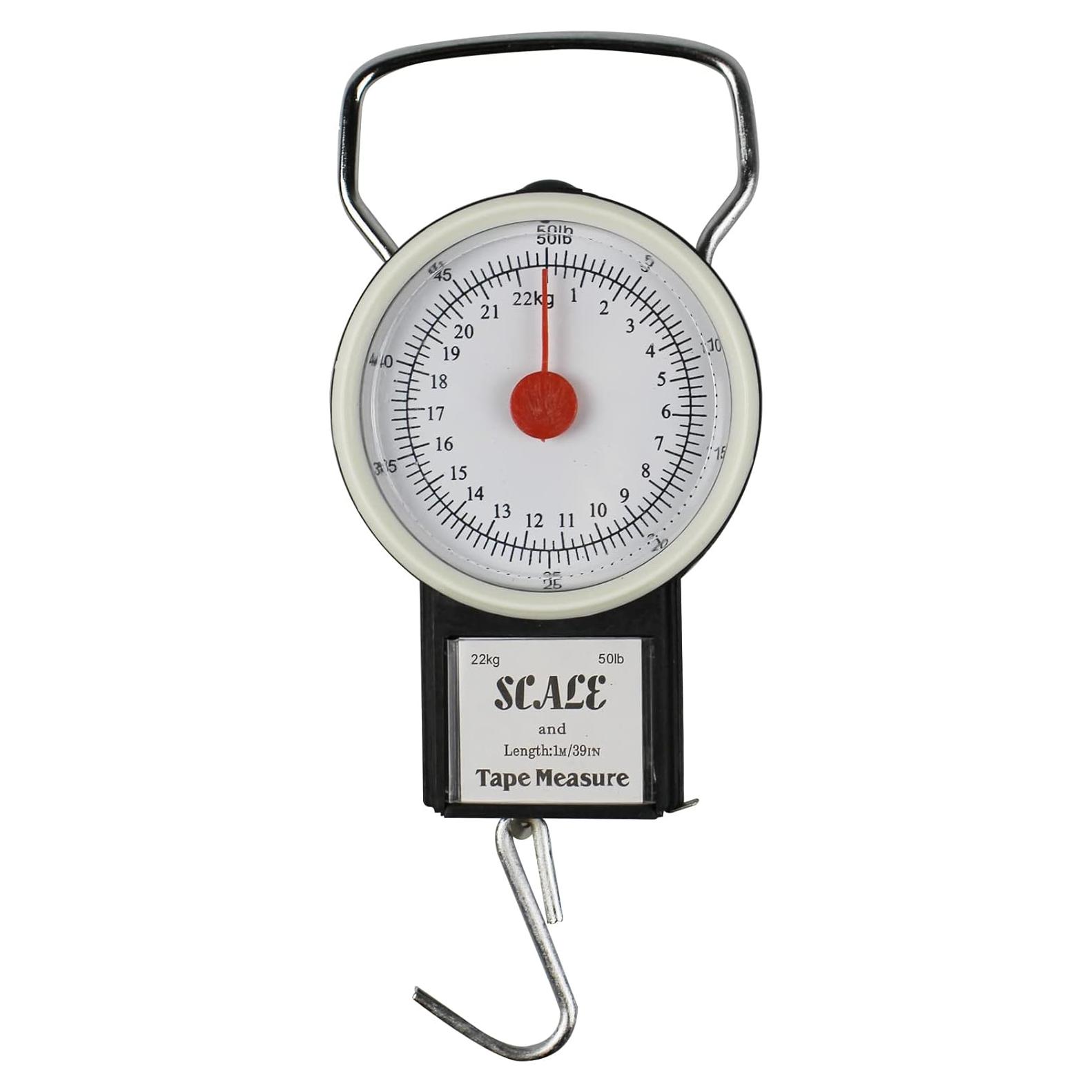 Báscula Colgante Mecánica Jasmine 36kg con Cinta Métrica