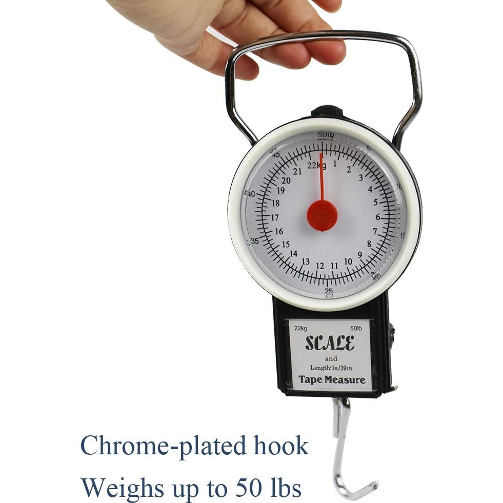 Báscula Colgante Mecánica Jasmine 36kg con Cinta Métrica