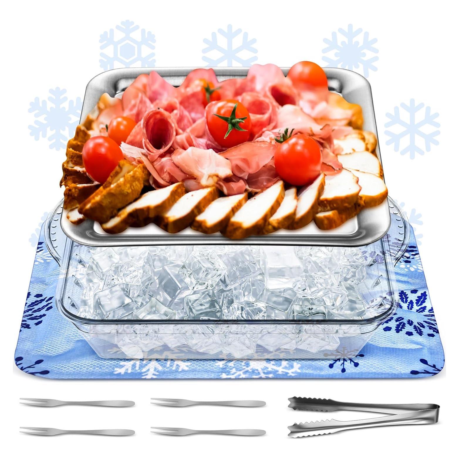 Set de 8 Piezas Mat de Hielo Reutilizable Meanplan 30 cm