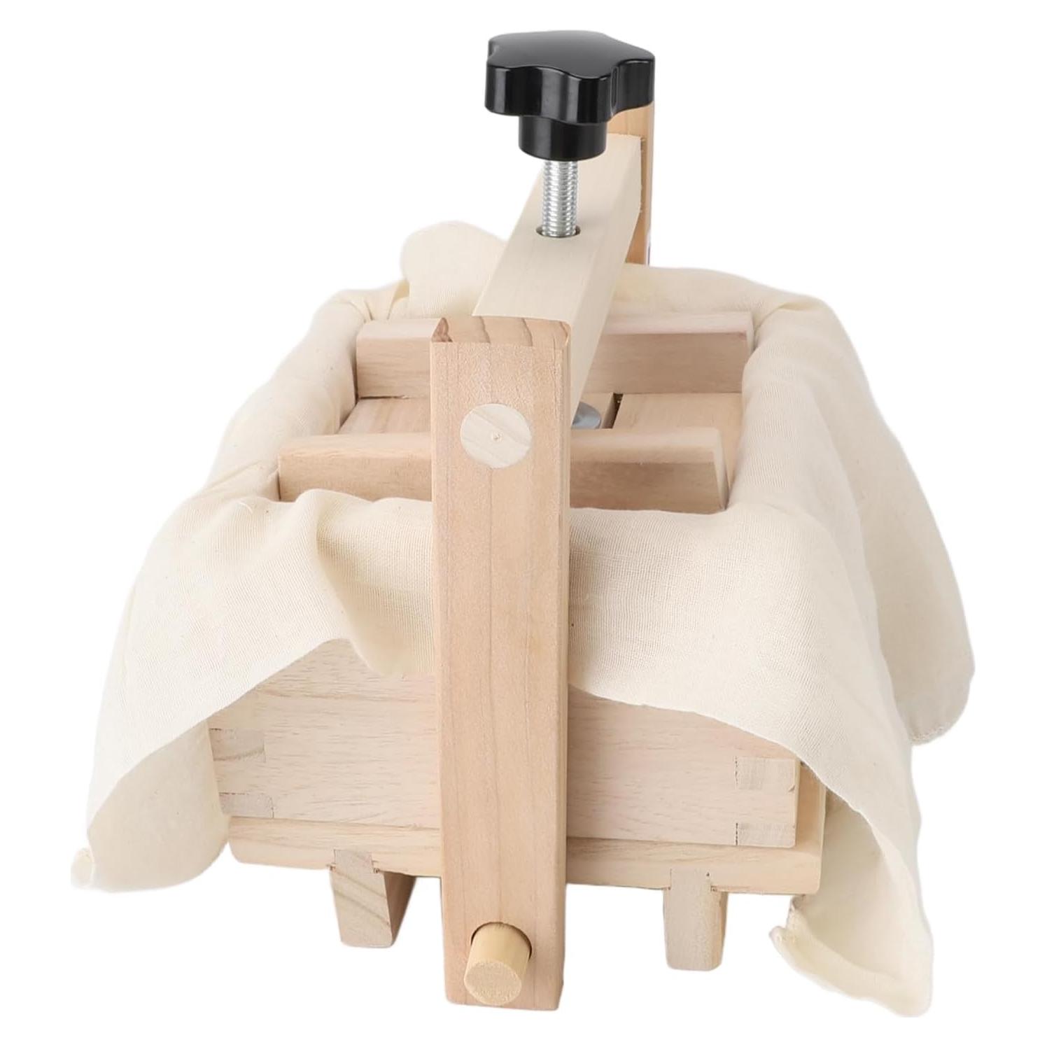 Prensa de Tofu de Madera Aqxreight con 9 Accesorios