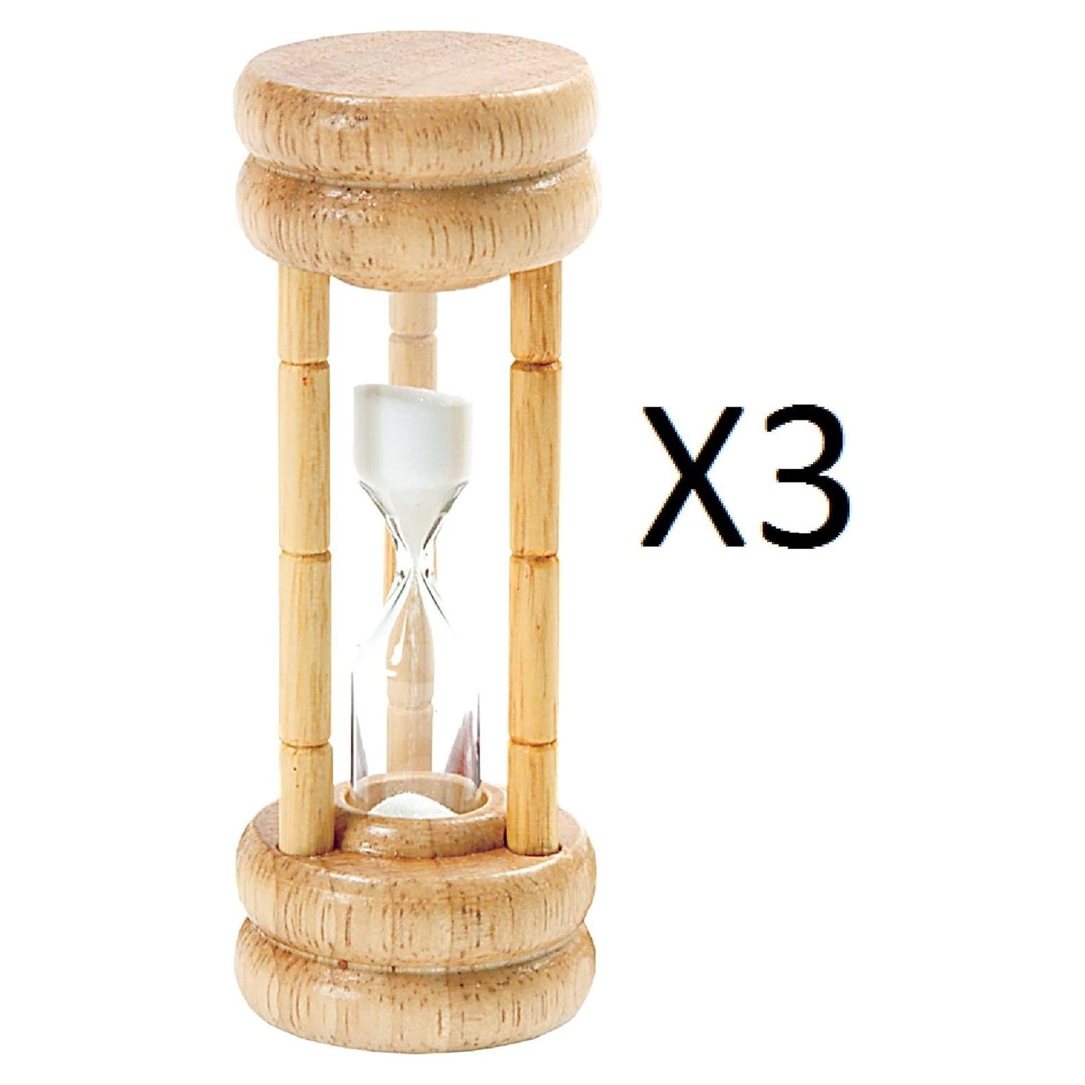 Temporizador de Huevos 3 Minutos Norpro Madera 10 cm