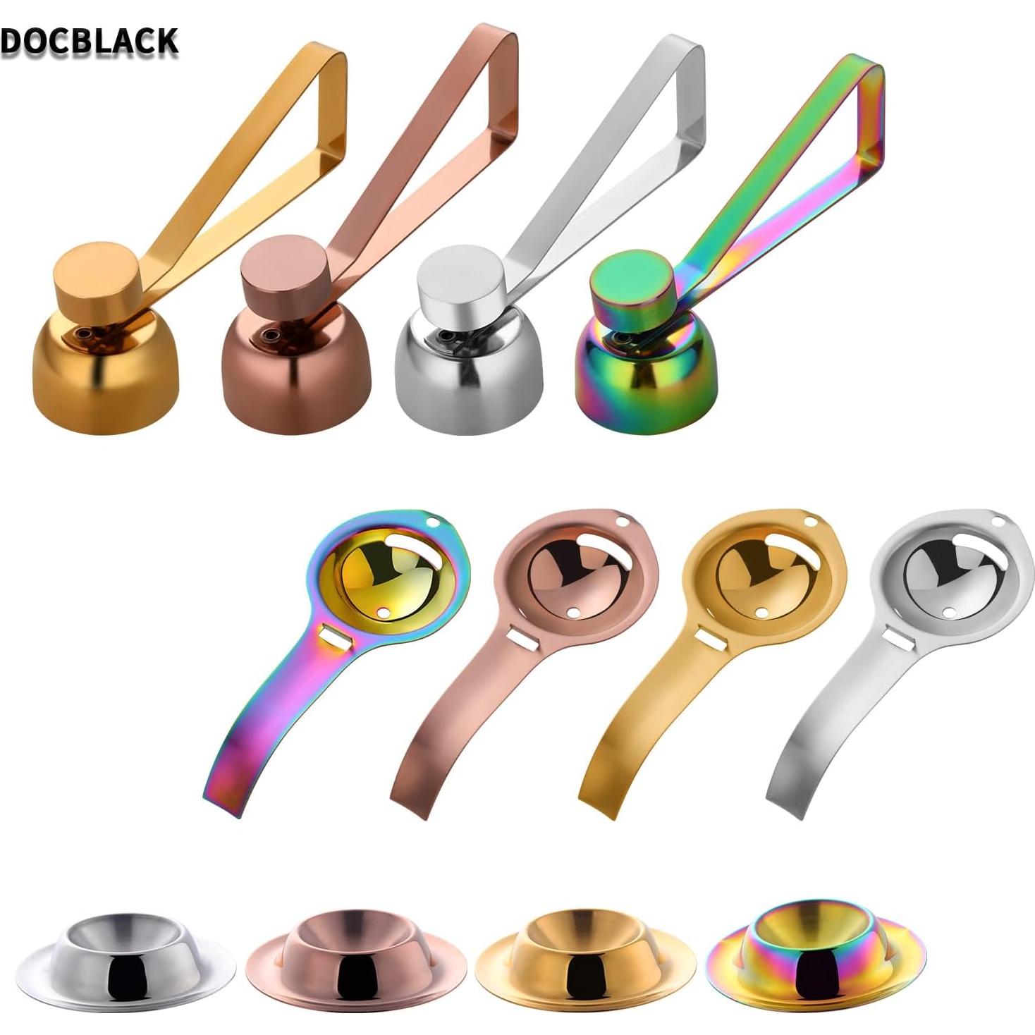 Juego de Cortador y Separador de Huevos DOCBLACK Acero Inoxidable