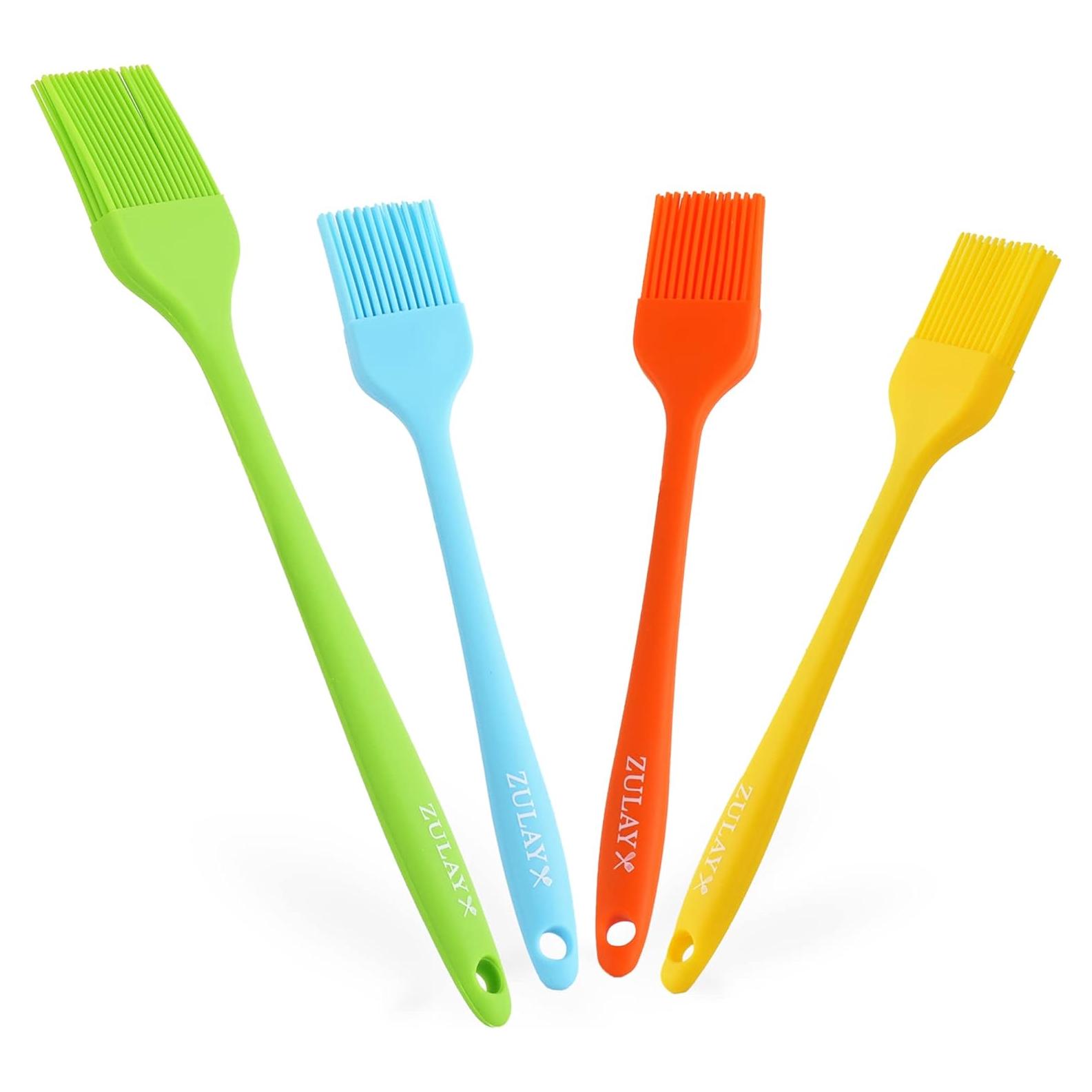 Juego de 4 Brochas de Silicona Zulay para Pastelería
