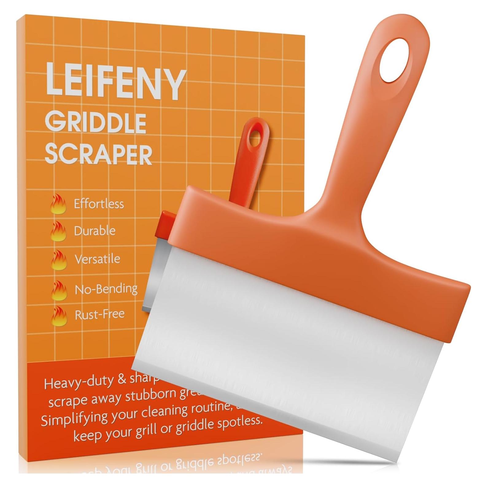 Raspador de Plancha LEIFENY Acero Inoxidable 260g Multifuncional