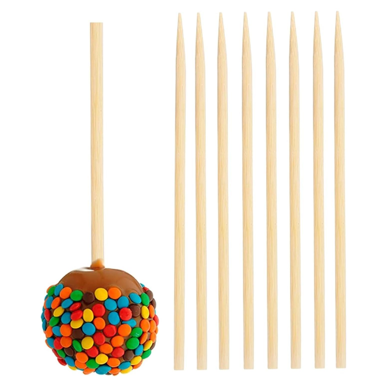120 Pinchos de Bambú Gere 18 cm 5 mm para Kebab y Caramelos
