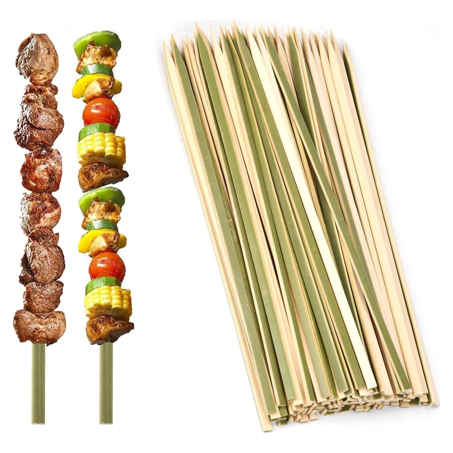 200 Palitos de Bambú Planos 30 cm TOXINYUAN para Asar