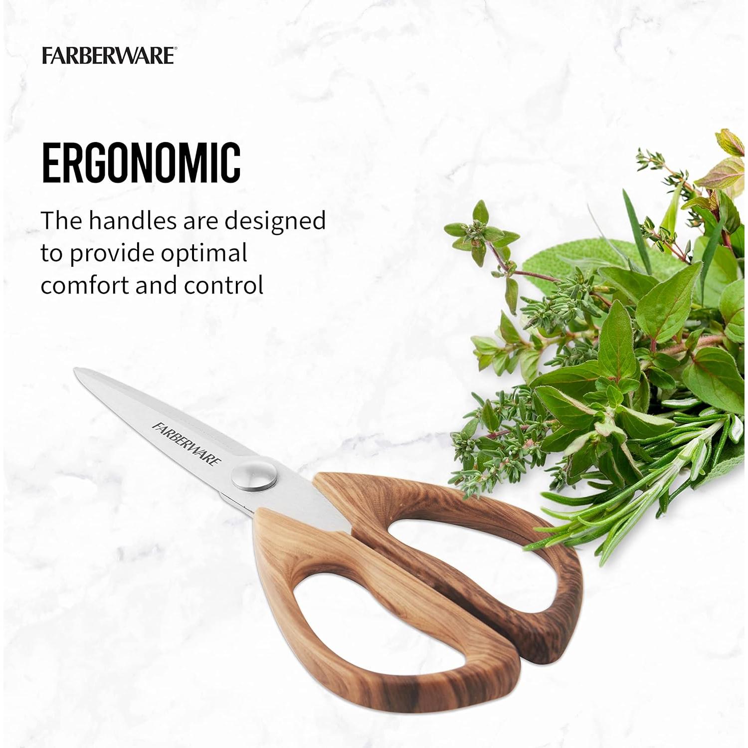 Tijeras Multiusos Farberware 5221282, Acero Inoxidable 21.1 cm