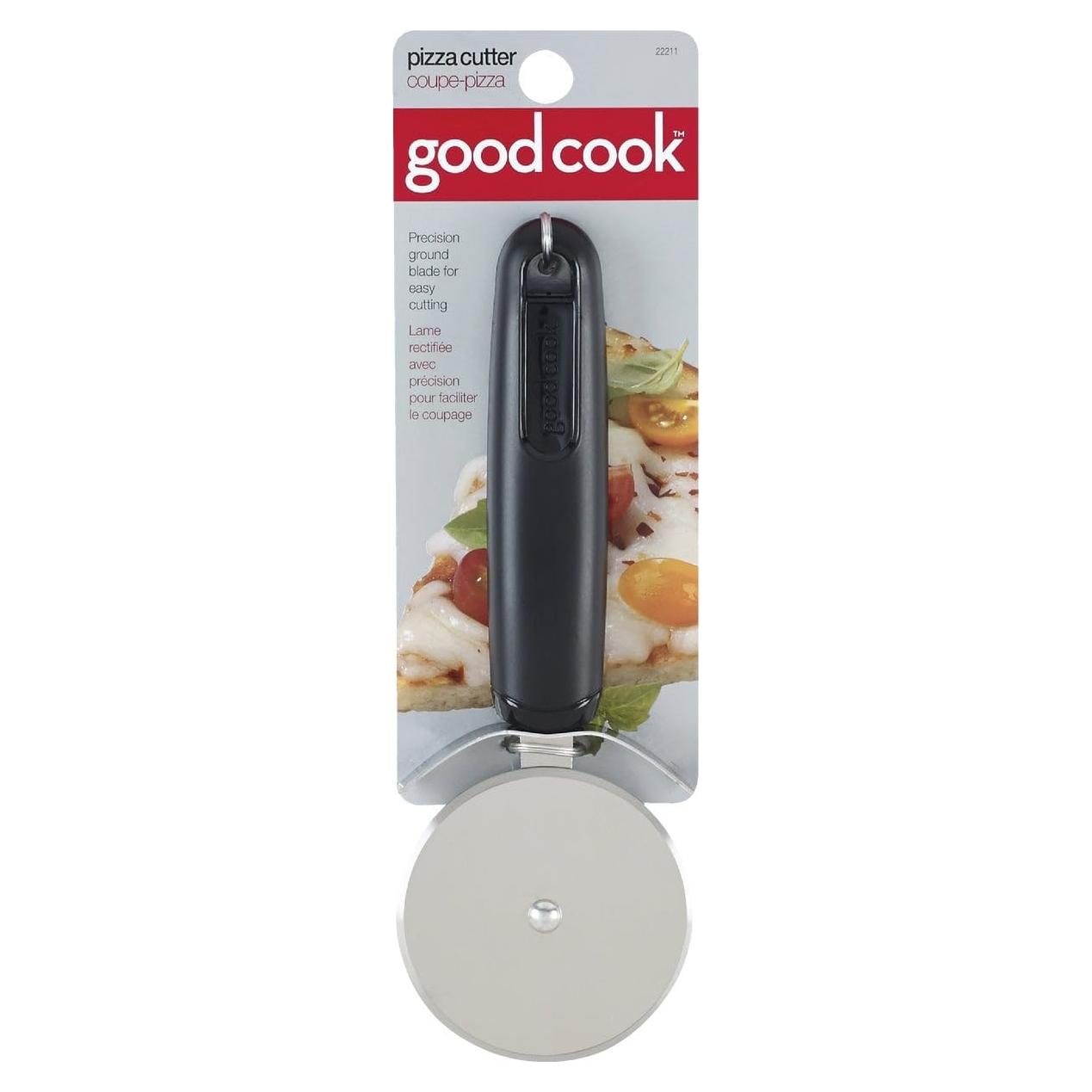 Cortador de Pizza Clásico Good Cook, Acero Inoxidable, Gris