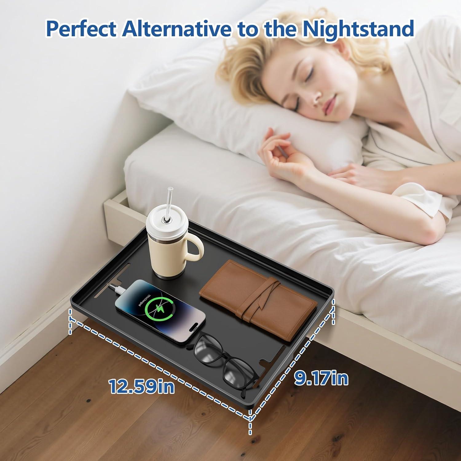 Estante de Cama BietrunPro Negro Ajustable 32x23 cm