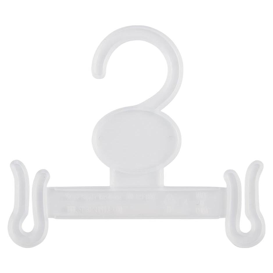 Perchas de Plástico Transparente SSWBasics para Sandalias - Paquete de 100