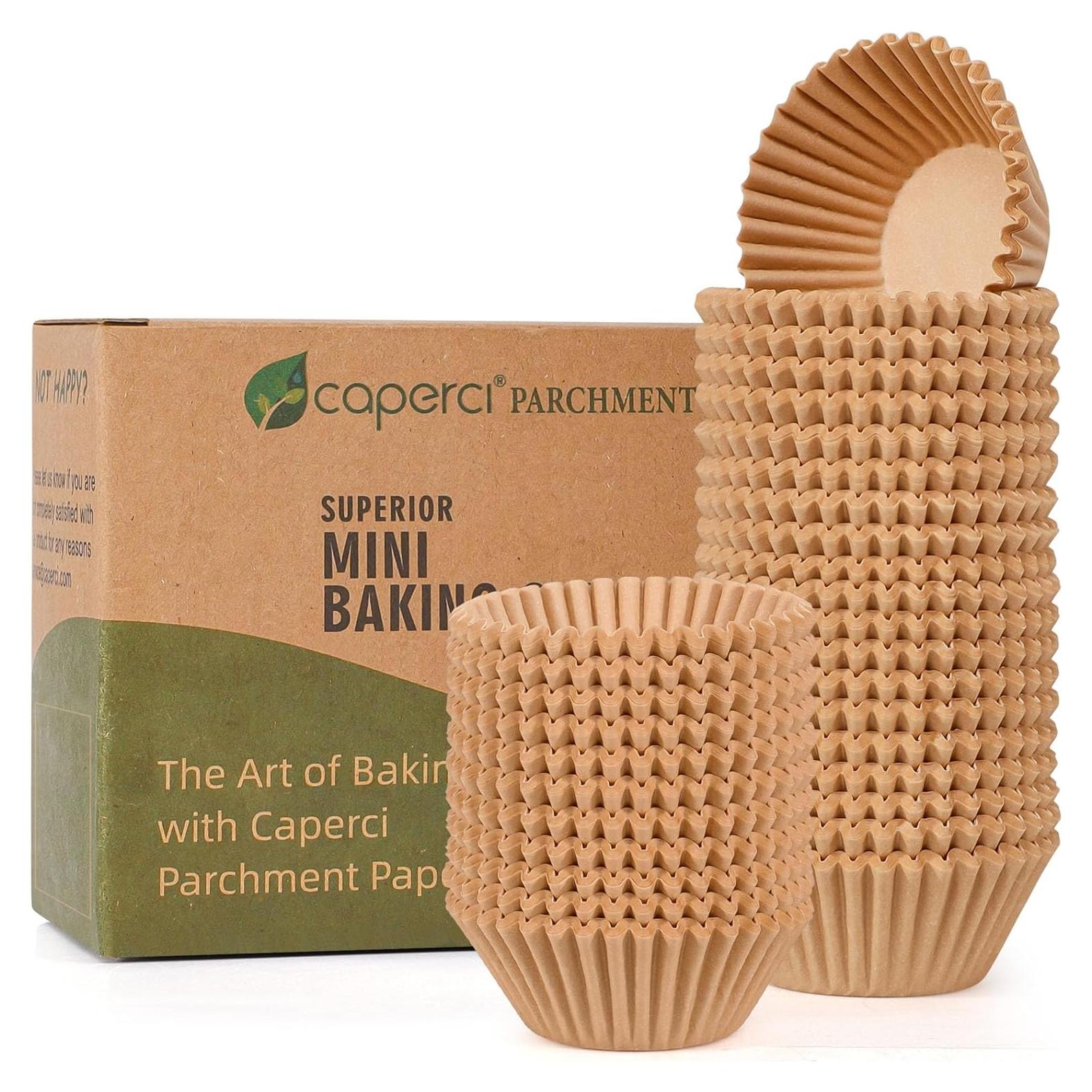 Caperci Forros de Papel Pergamino Mini 400pcs 5cm para Cupcakes