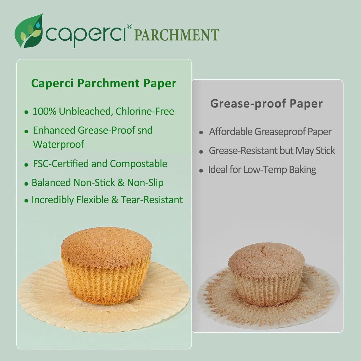 Caperci Forros de Papel Pergamino Mini 400pcs 5cm para Cupcakes