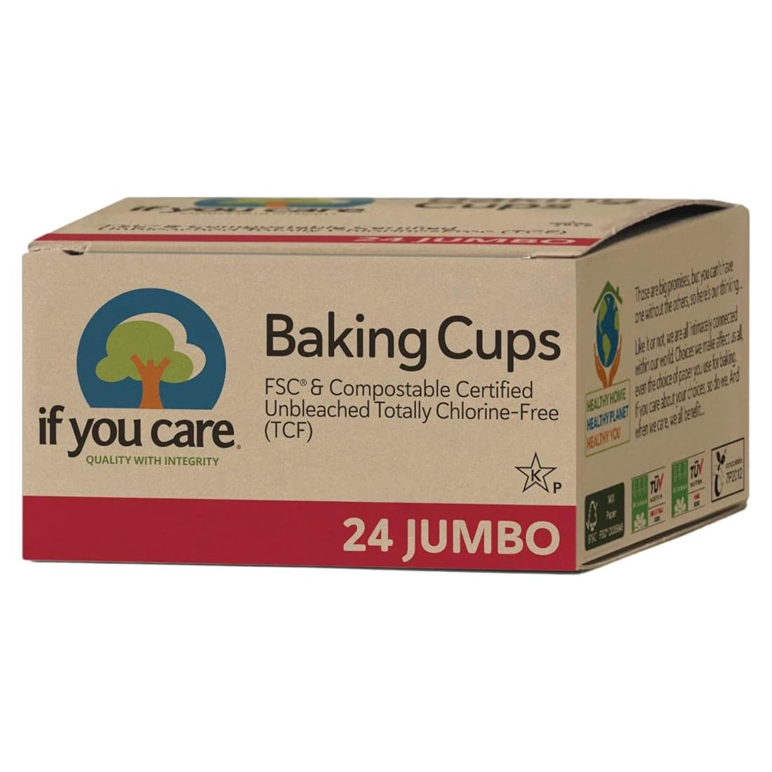 Forros de Cupcake Jumbo Si Te Importa - 576 Hojas Compostables