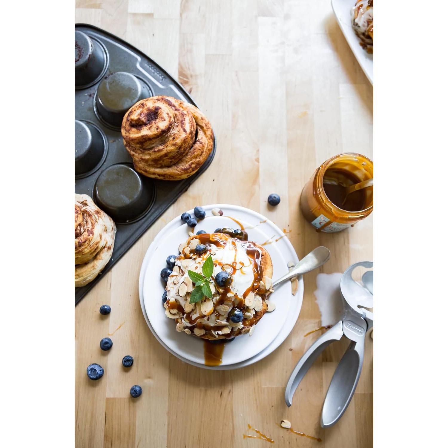 Molde para Muffins Mini GoodCook de 12 Tazas Antiadherente Gris