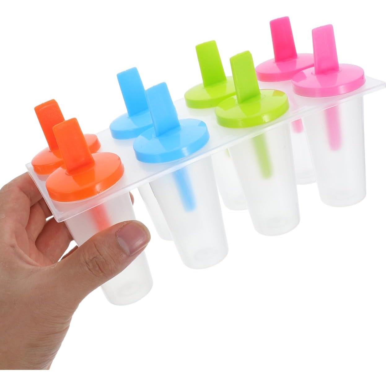 Moldes de Paletas DOITOOL Reutilizables 8 Piezas 19.5x11cm