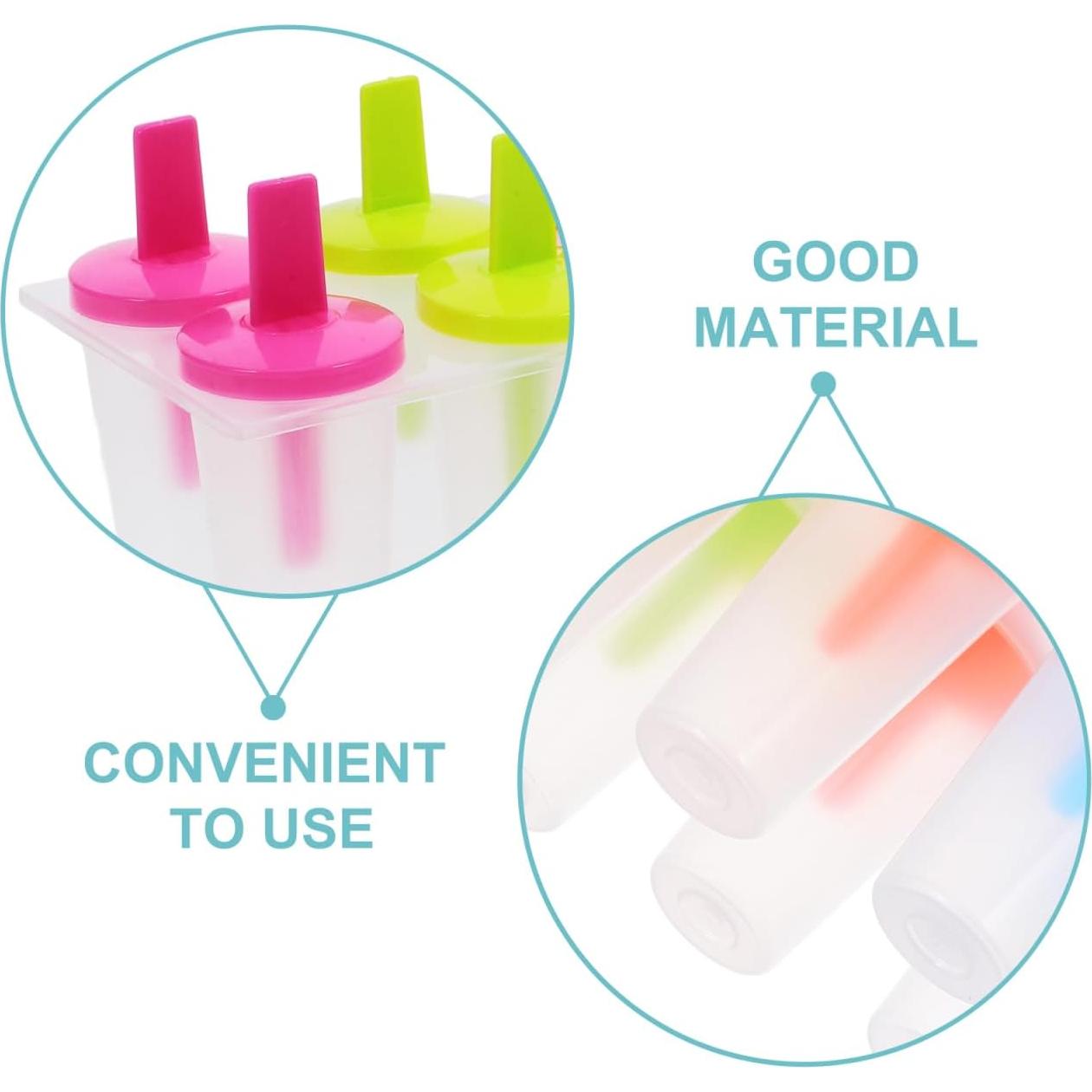 Moldes de Paletas DOITOOL Reutilizables 8 Piezas 19.5x11cm