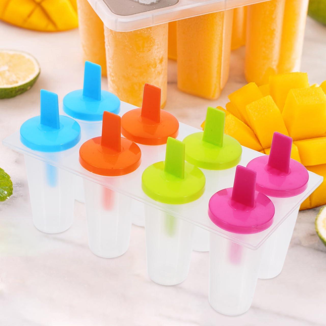 Moldes de Paletas DOITOOL Reutilizables 8 Piezas 19.5x11cm