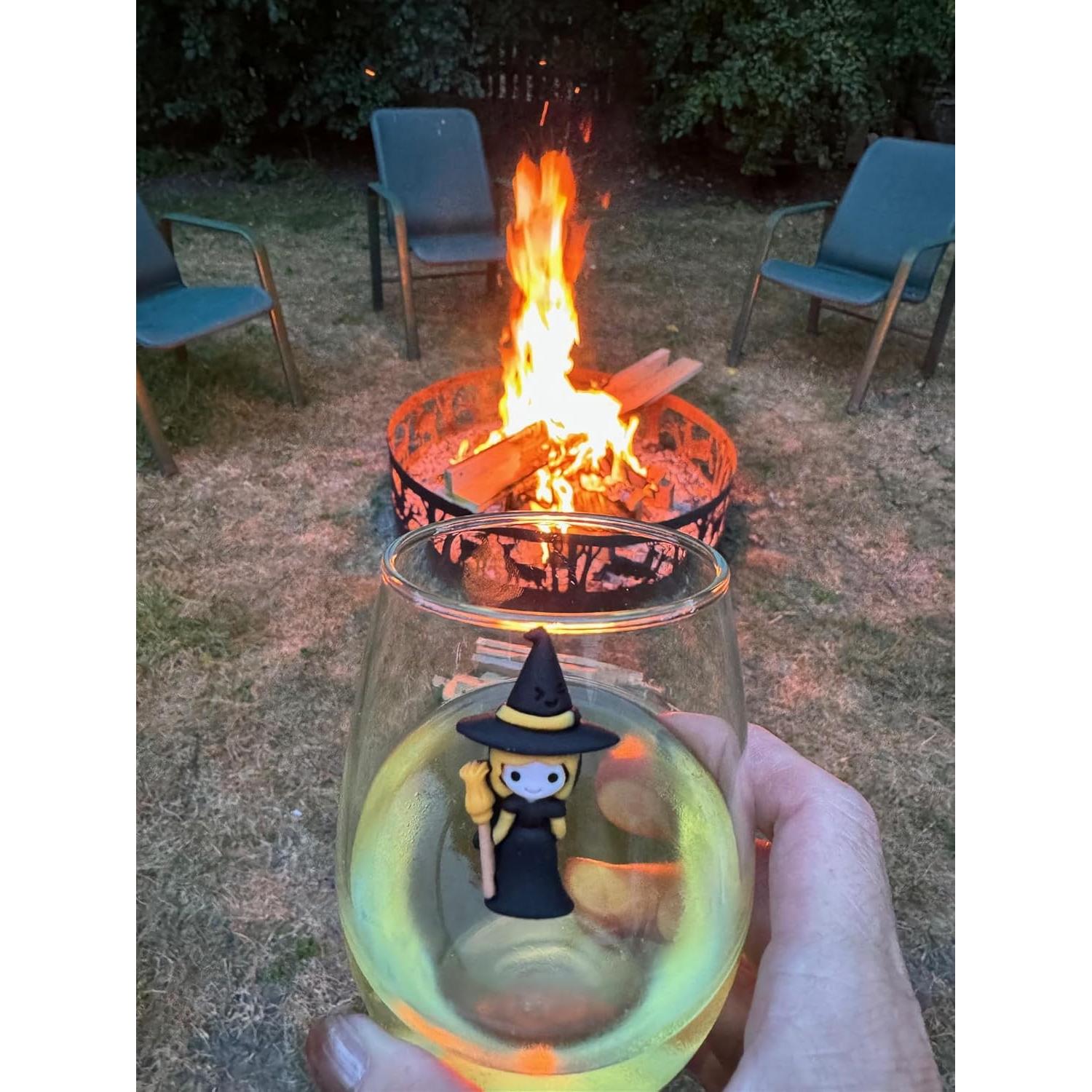 Set de 6 Encantos Magnéticos para Copas de Vino Halloween - Simply Charmed