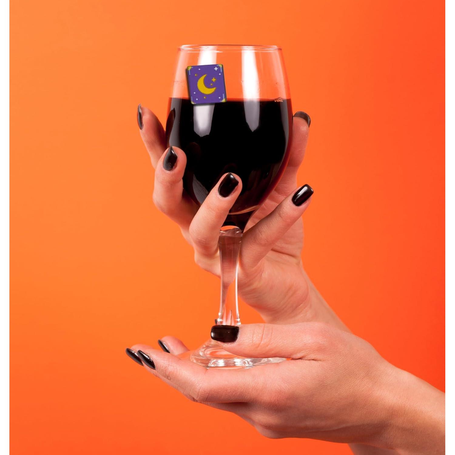 Set de 6 Encantos Magnéticos para Copas de Vino Halloween - Simply Charmed