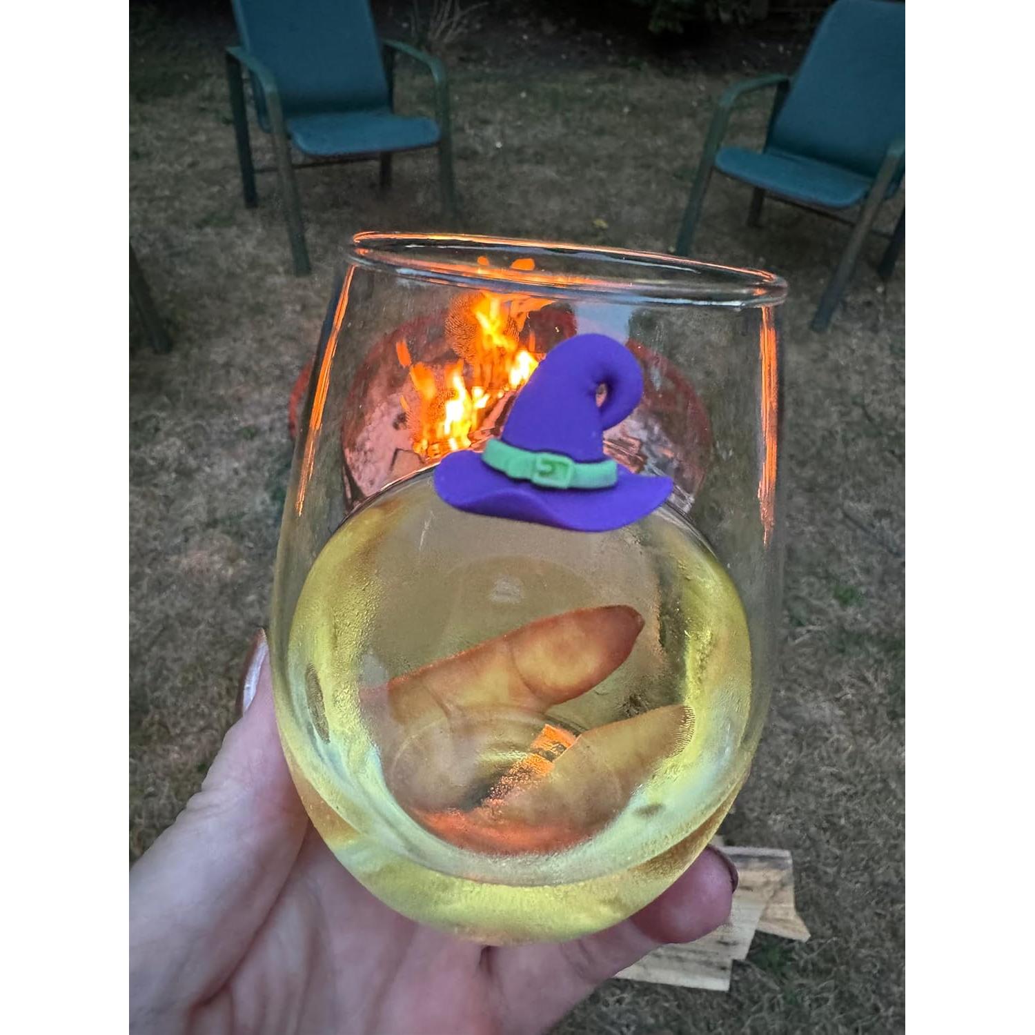 Set de 6 Encantos Magnéticos para Copas de Vino Halloween - Simply Charmed