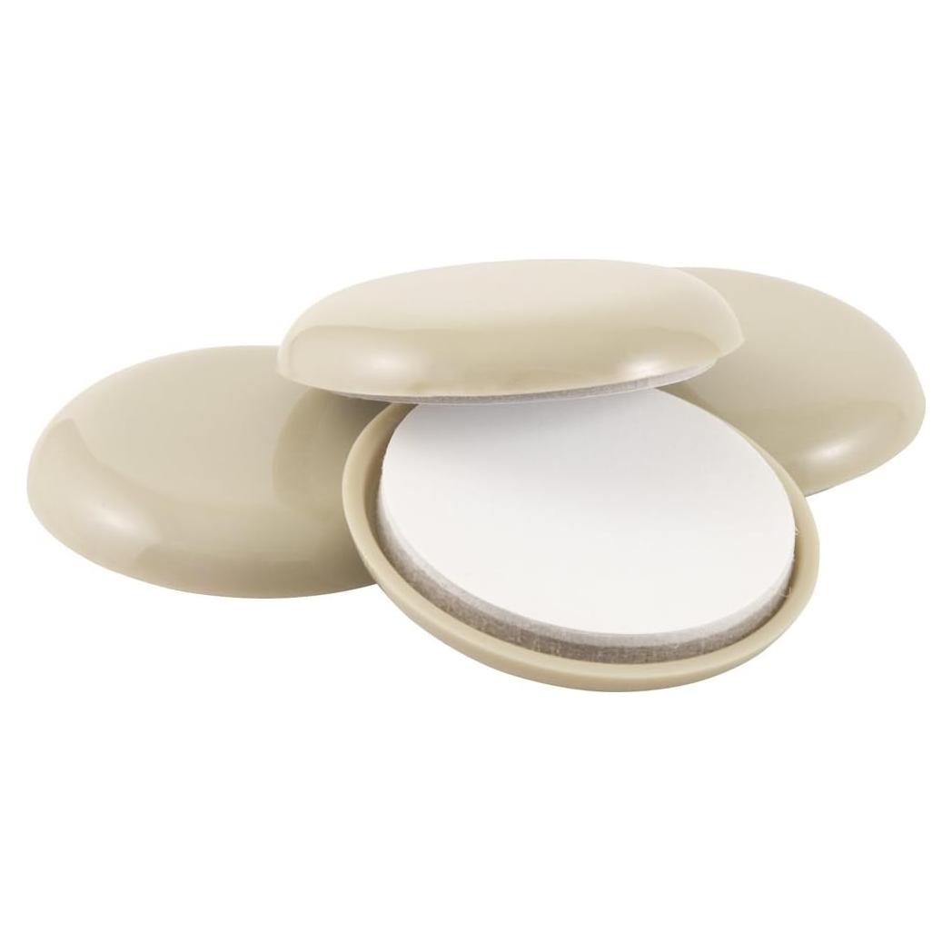 Deslizadores Autoadhesivos Redondos Super 4701995N 7 cm Beige - 4 Piezas