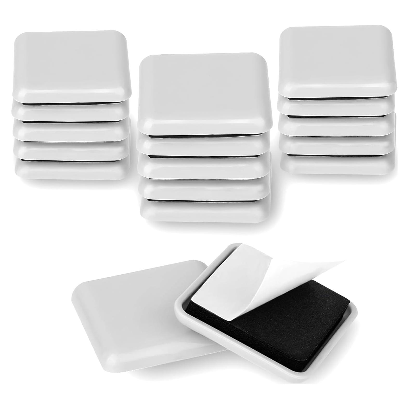 16 Deslizadores de Muebles Beige Autoadhesivos 4cm Reutilizables