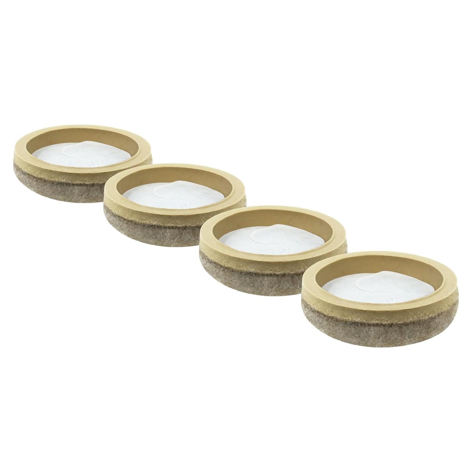 Deslizadores de Fieltro Formado Waxman 3.81 cm Beige - 20 Piezas