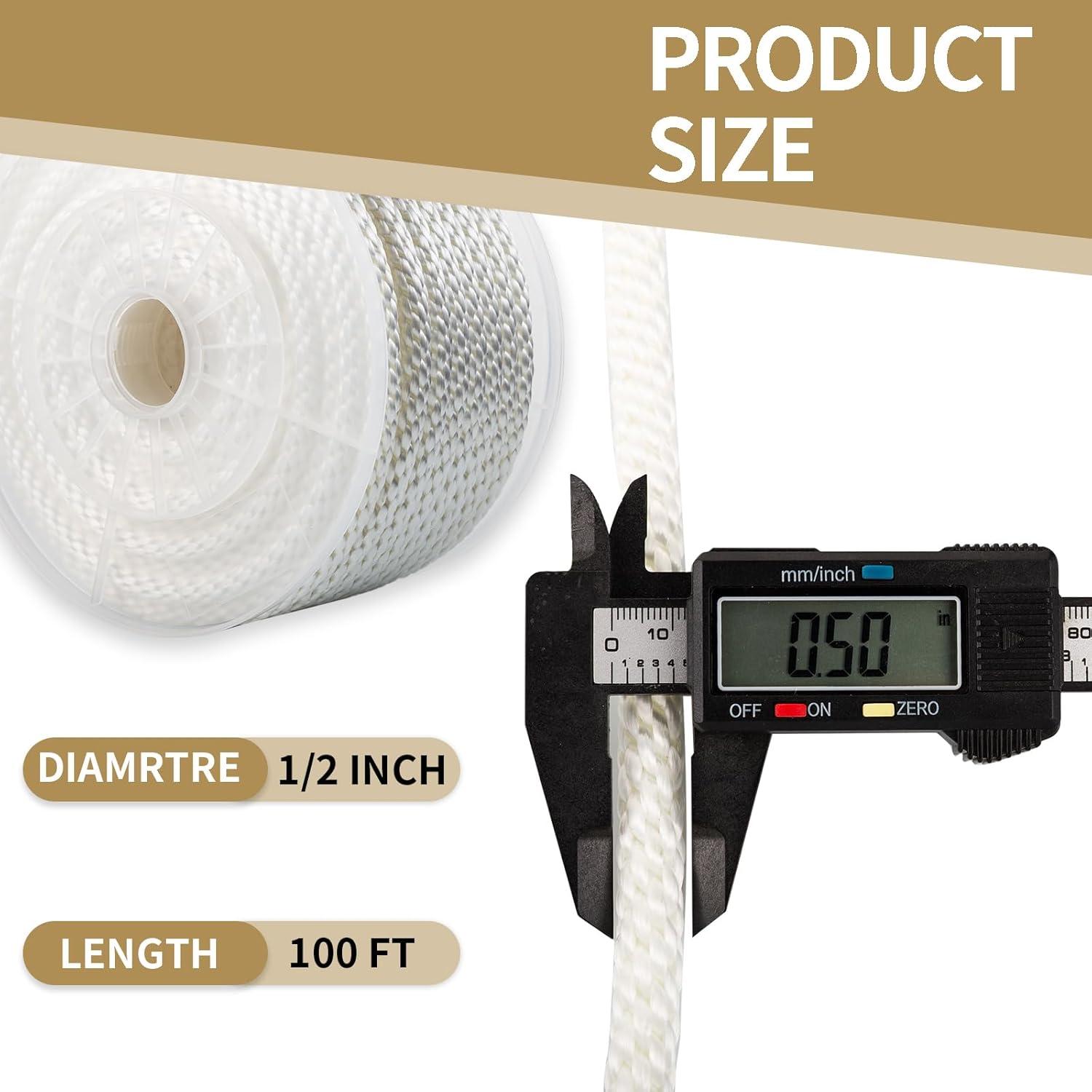 Cuerda de Nylon Trenzada LUOPUTUO 1/2" 30m Alta Resistencia