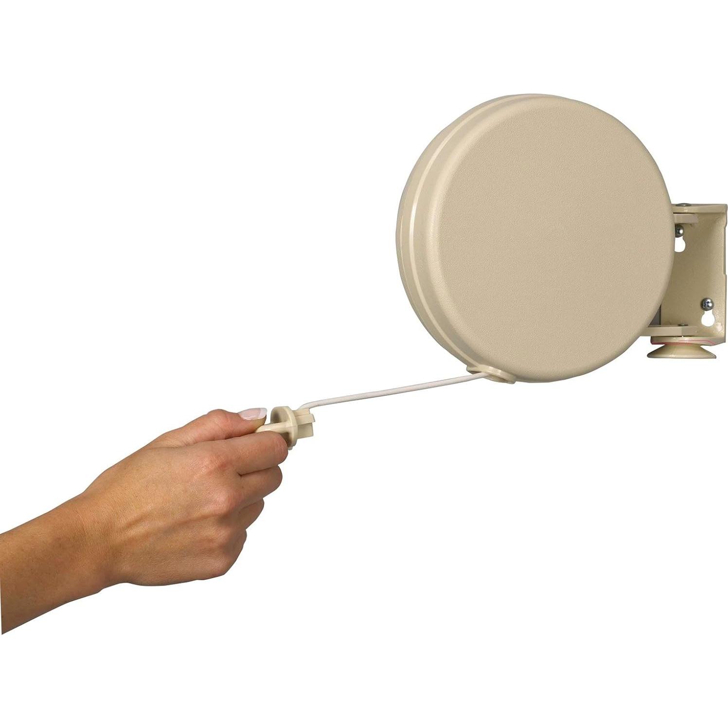 Línea de Ropa Retráctil Household Essentials 12.19m Blanca