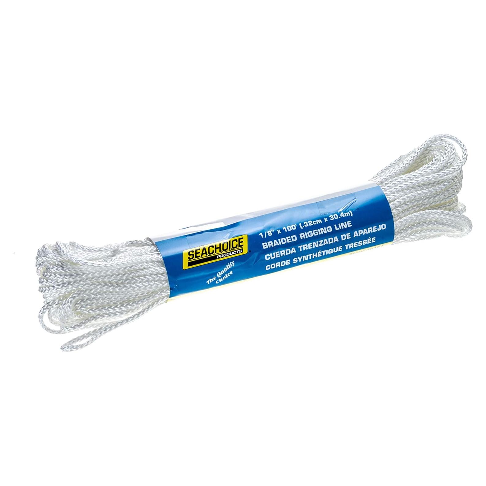 Cuerda de Utilidad Trenzada Seachoice 3.2 mm x 30.48 m Blanca