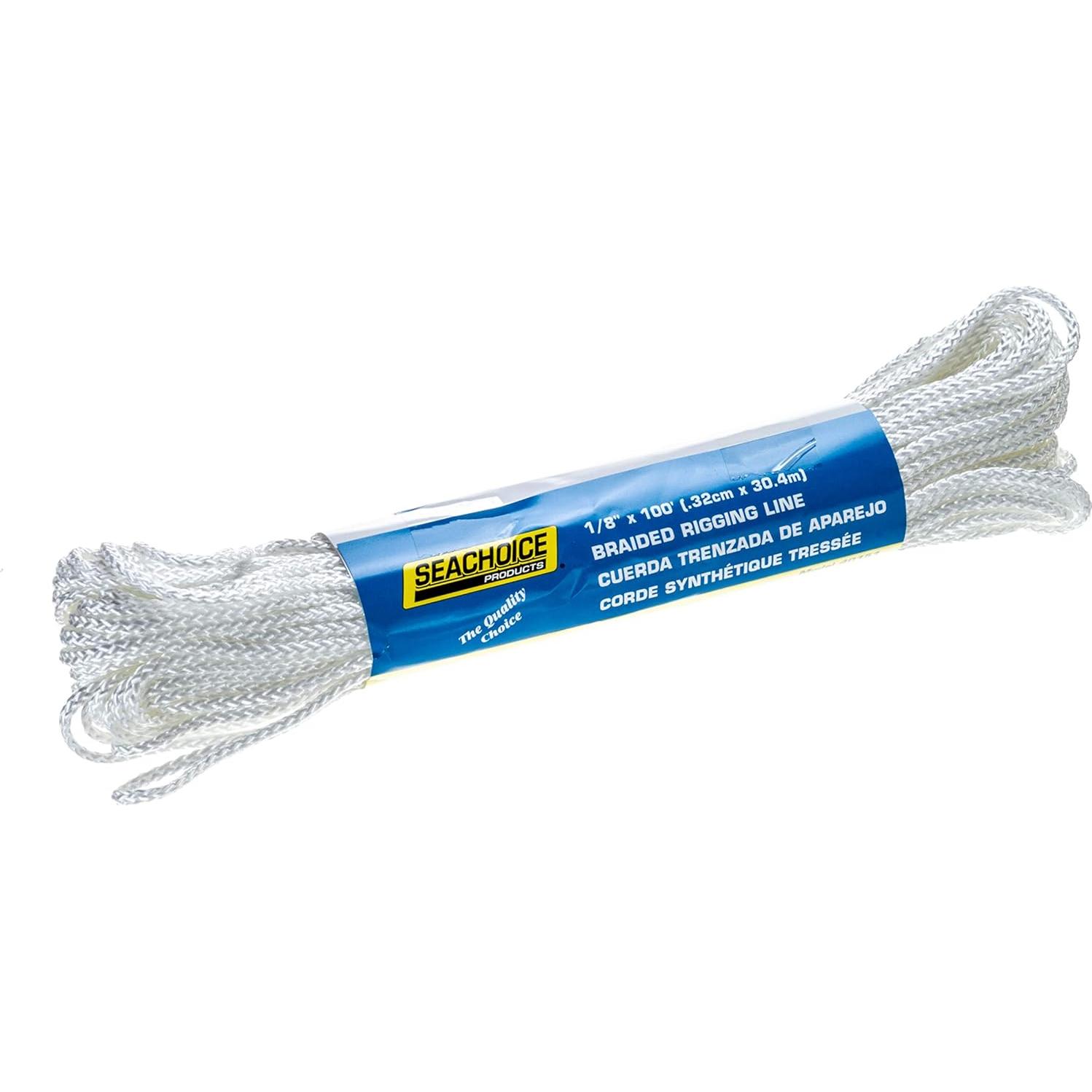 Cuerda de Utilidad Trenzada Seachoice 3.2 mm x 30.48 m Blanca