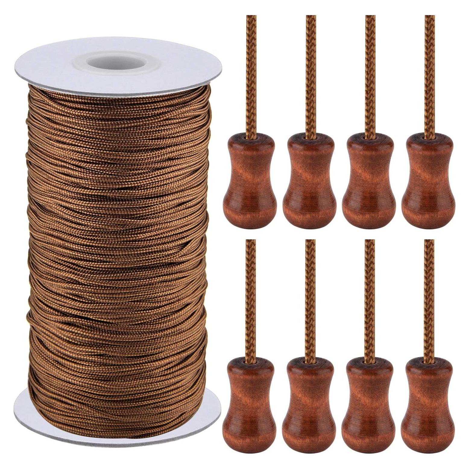 Cordón de Nylon Trenzado SAYAYA 1.8mm 99.5m Marrón para Persianas