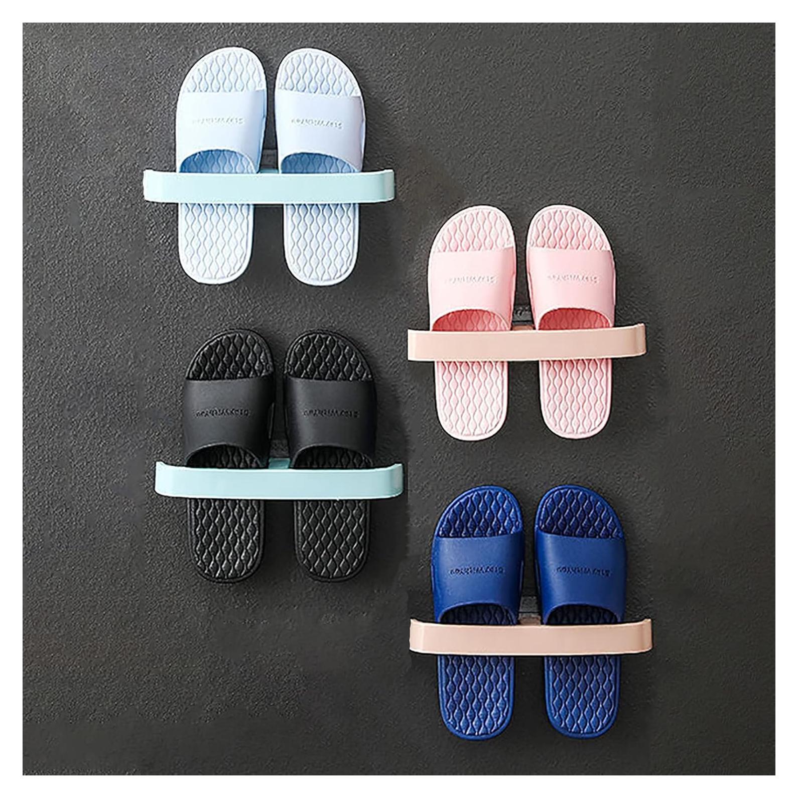 Estante para zapatos montado en pared CARURLIFF 4 piezas