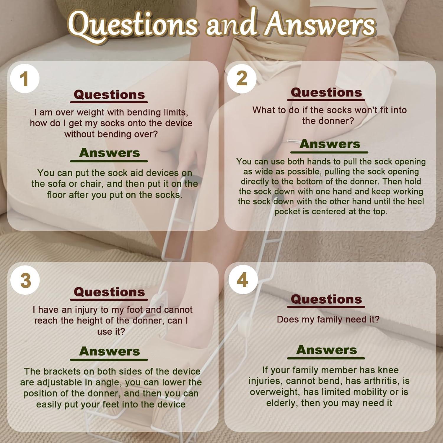 Ayudante para Poner Medias de Compresión YSSPOY Ajustable