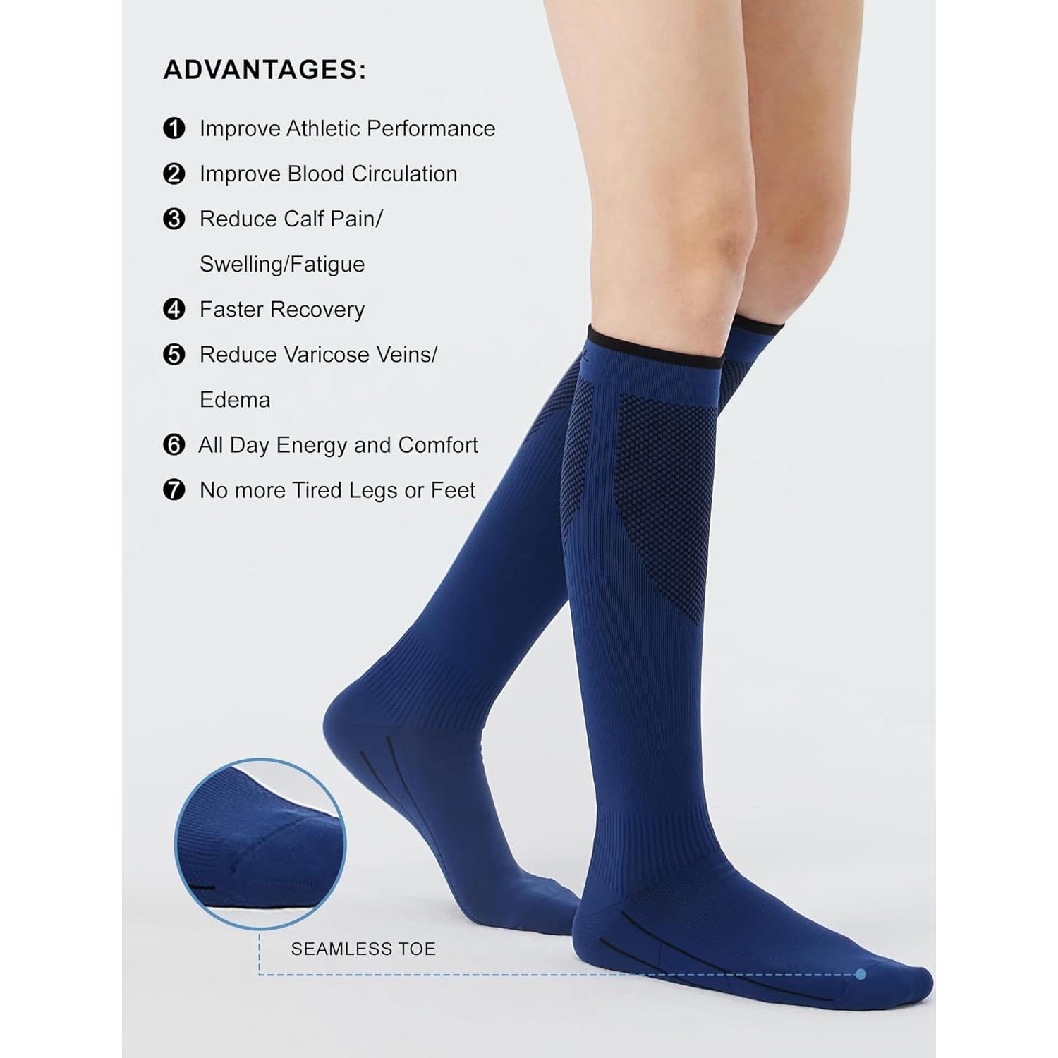 Calcetines de Compresión FITRELL 20-30mmHg para Adultos