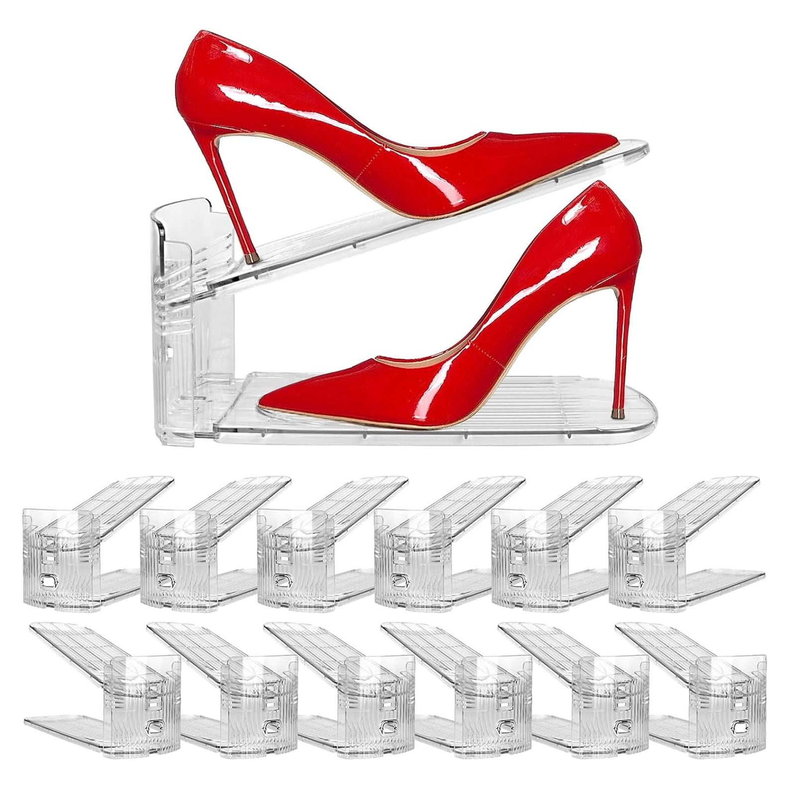 Organizador de Zapatos Transparente WY - Paquete de 12 Unidades