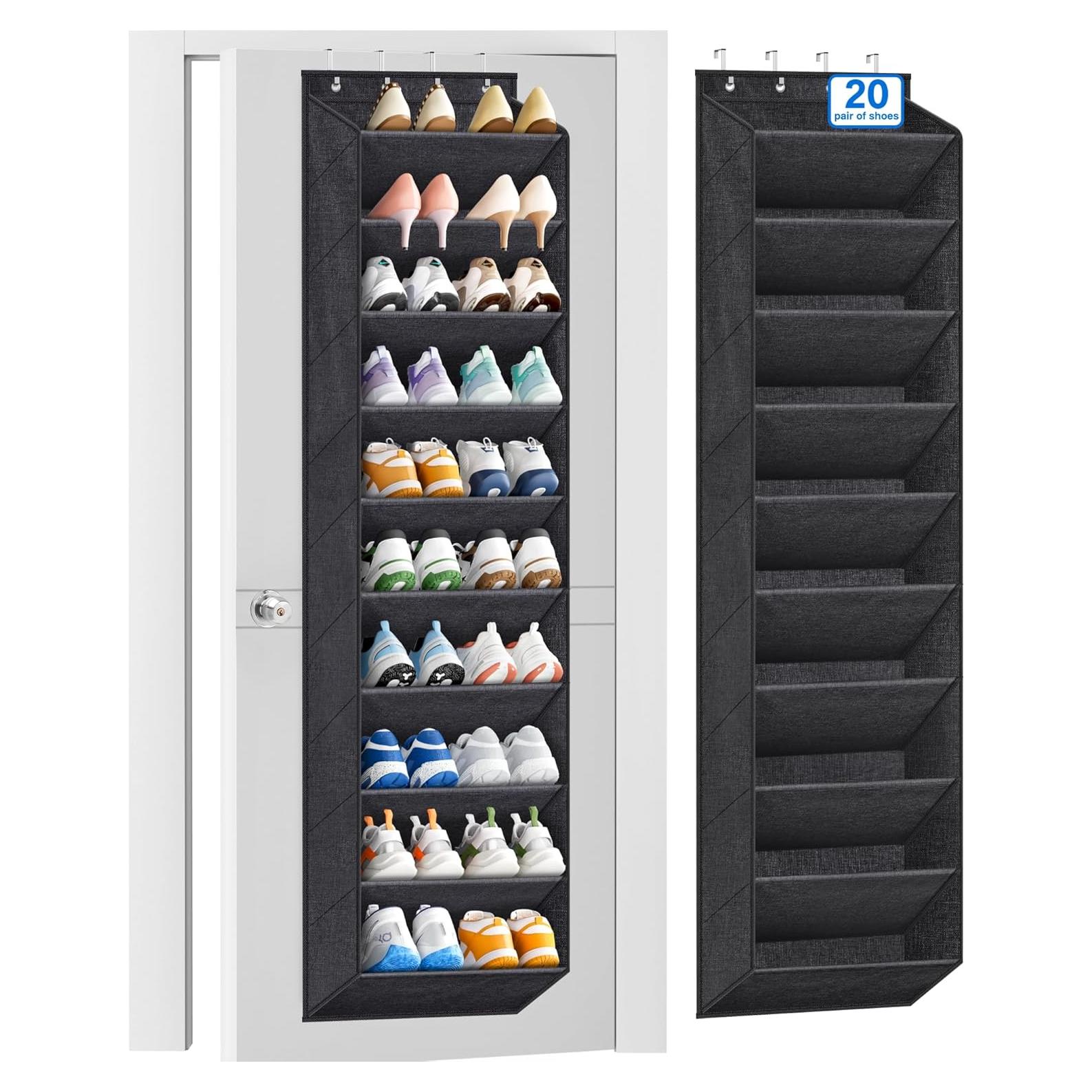 Organizador de Zapatos KIMBORA 10 Niveles Negro para 20 Pares