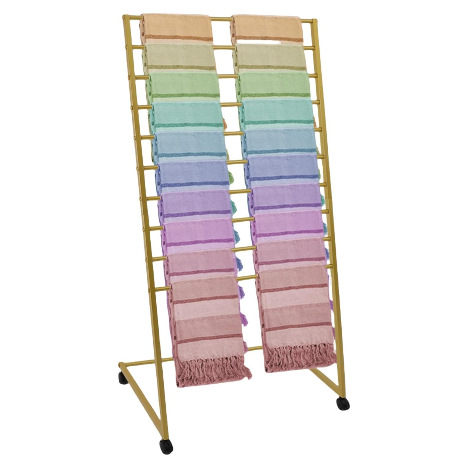 Organizador de Bufandas MARTEXBUY 10 Niveles Acero Dorado