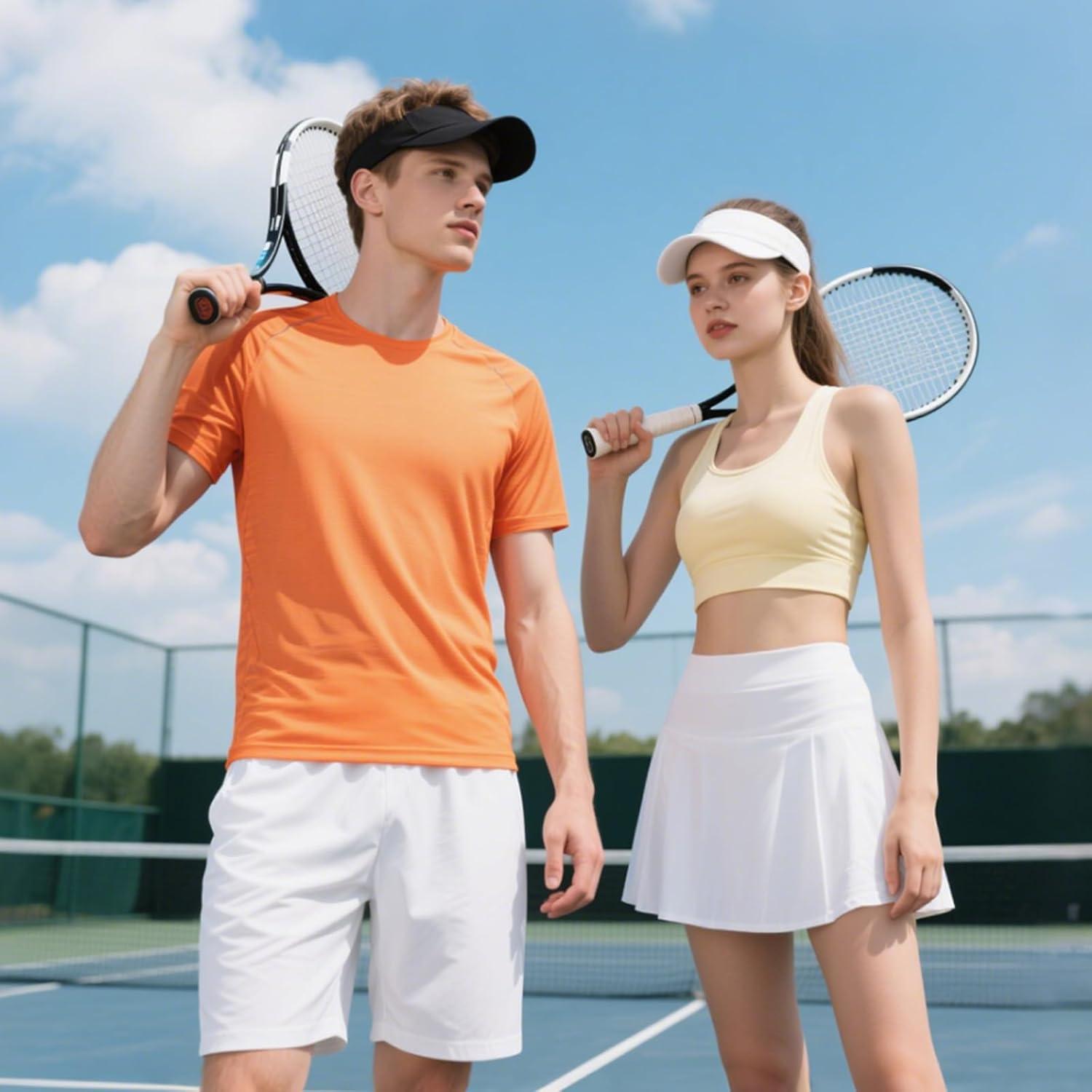 Paquete de 4 Sombreros de Copa Ajustables Blancos UV 50+