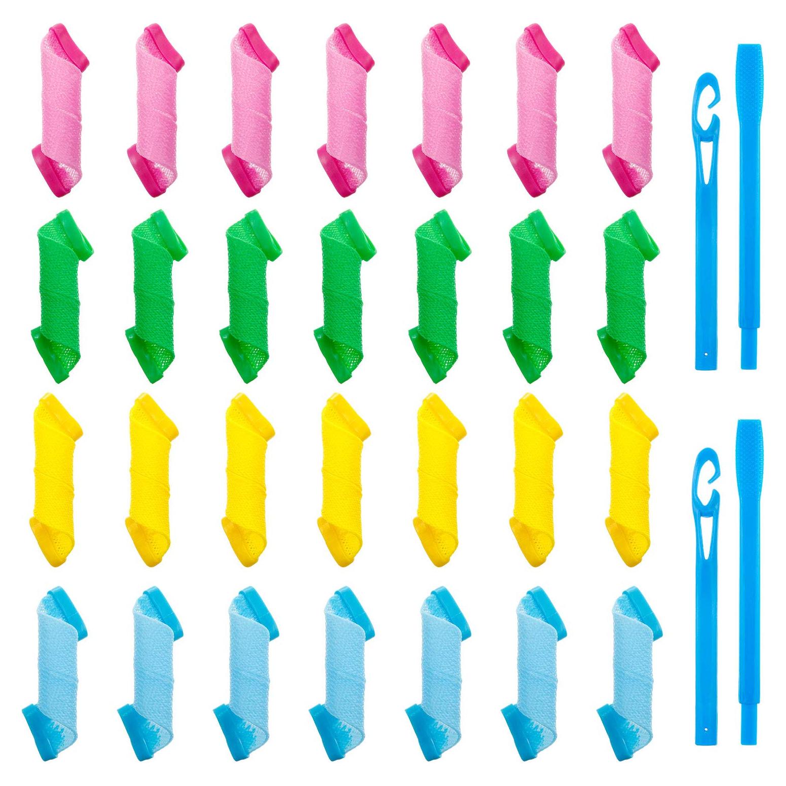 Kit de Rulos Sin Calor WILLBOND 28 Piezas 15 cm Color Variado