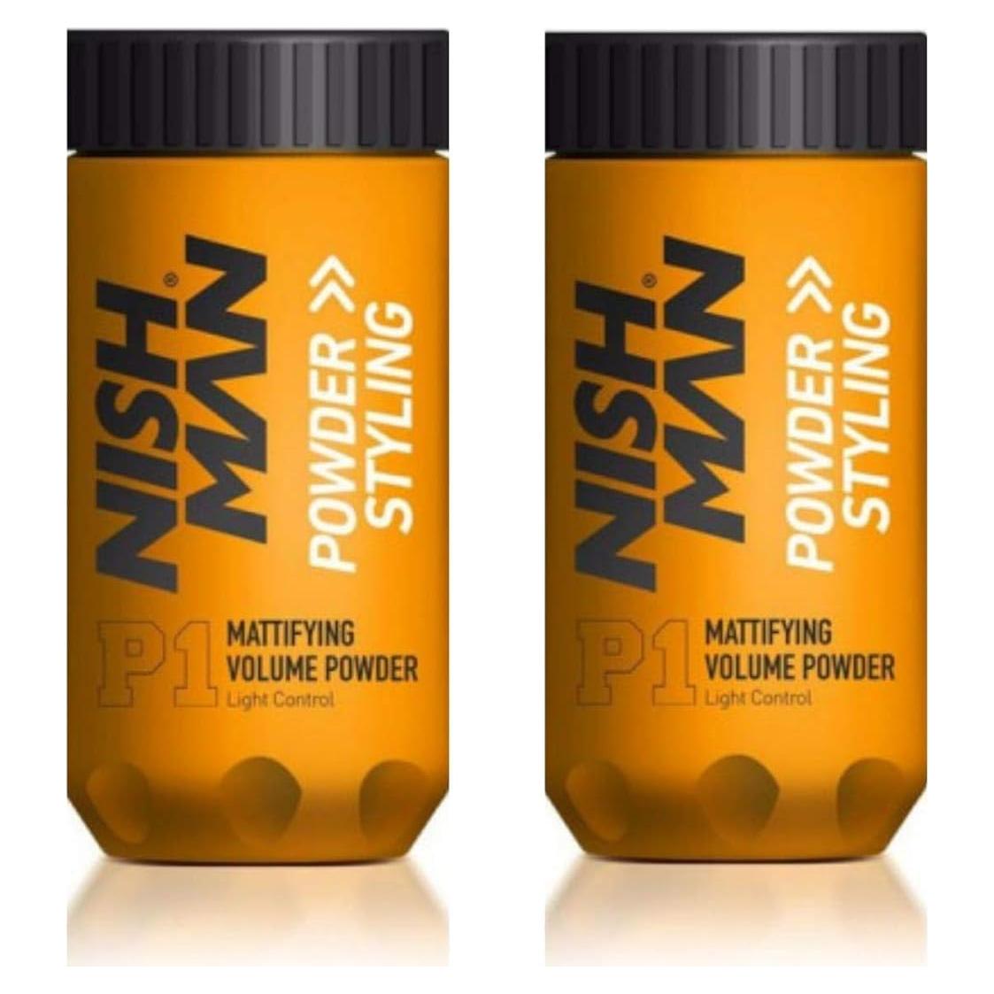 Polvo Estilizador de Cabello Nishman P1 - 2x20g - Volumen Mate