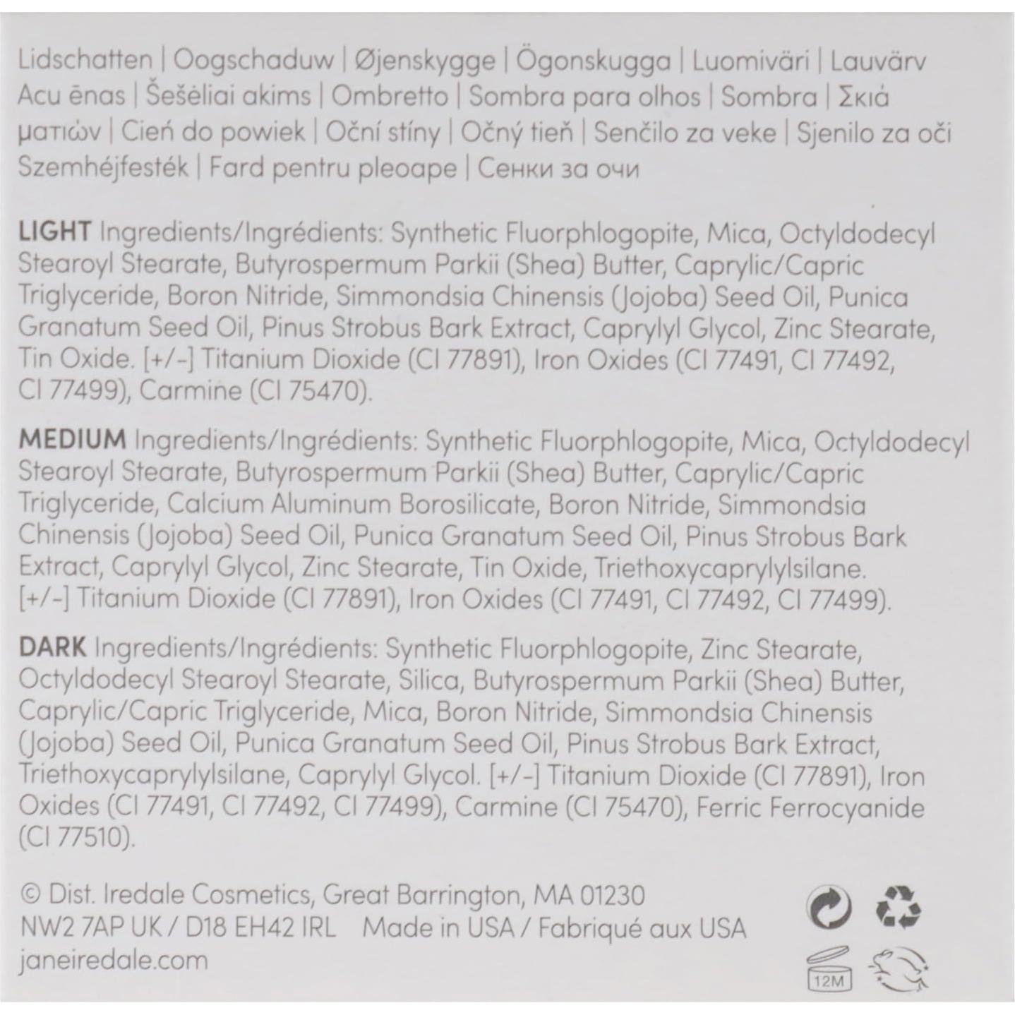 Sombra de Ojos Mineral Jane Iredale PurePressed Azul 13.6g