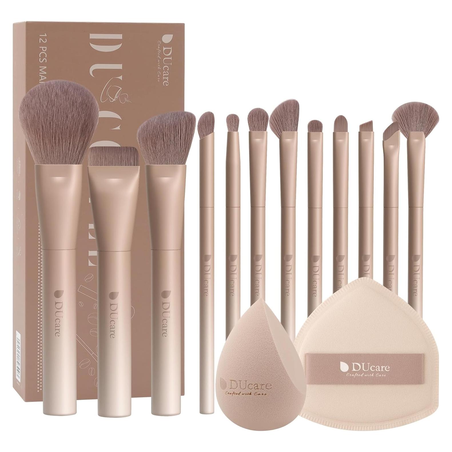 Conjunto de Brochas de Maquillaje DUcare 12 Piezas Profesional