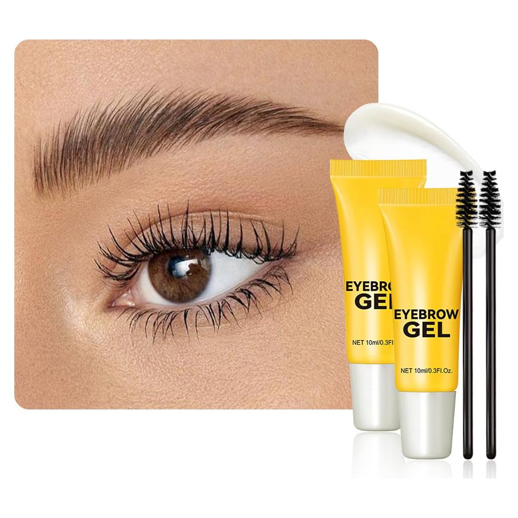 Gel de Laminado de Cejas Transparente Bingbrush 2 Pcs - Impermeable