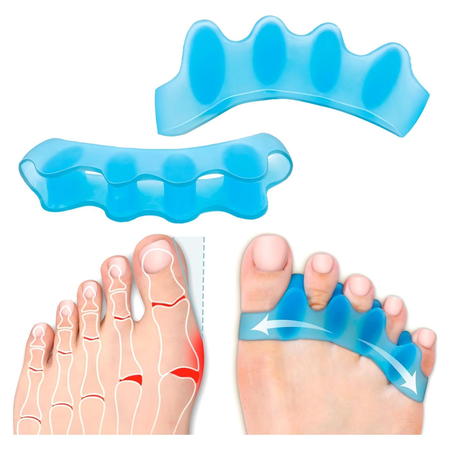 Separadores de Dedos de Silicona Sundpik - 2 Piezas Azul