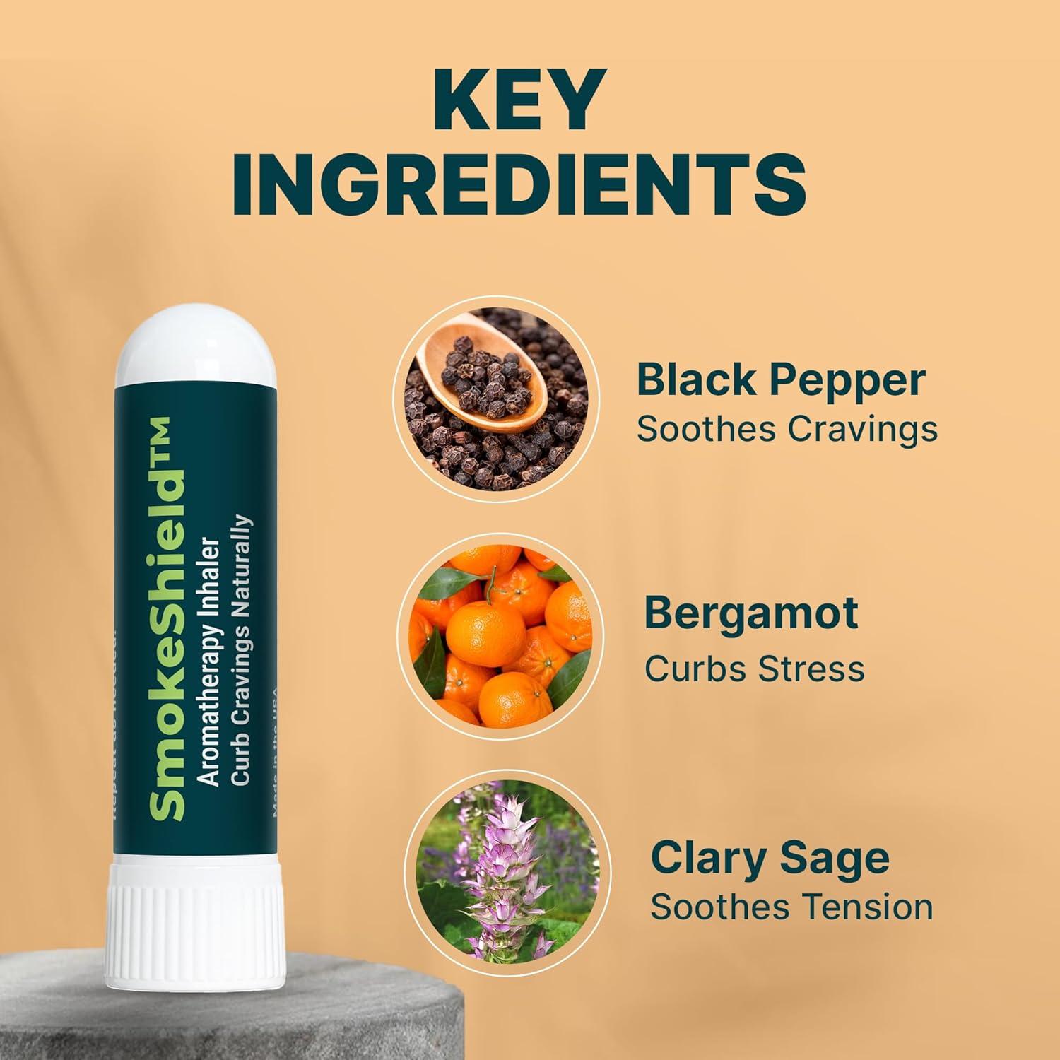 Inhalador Aromaterapia SmokeShield Basic Vigor 3-Pack Aceite Esencial