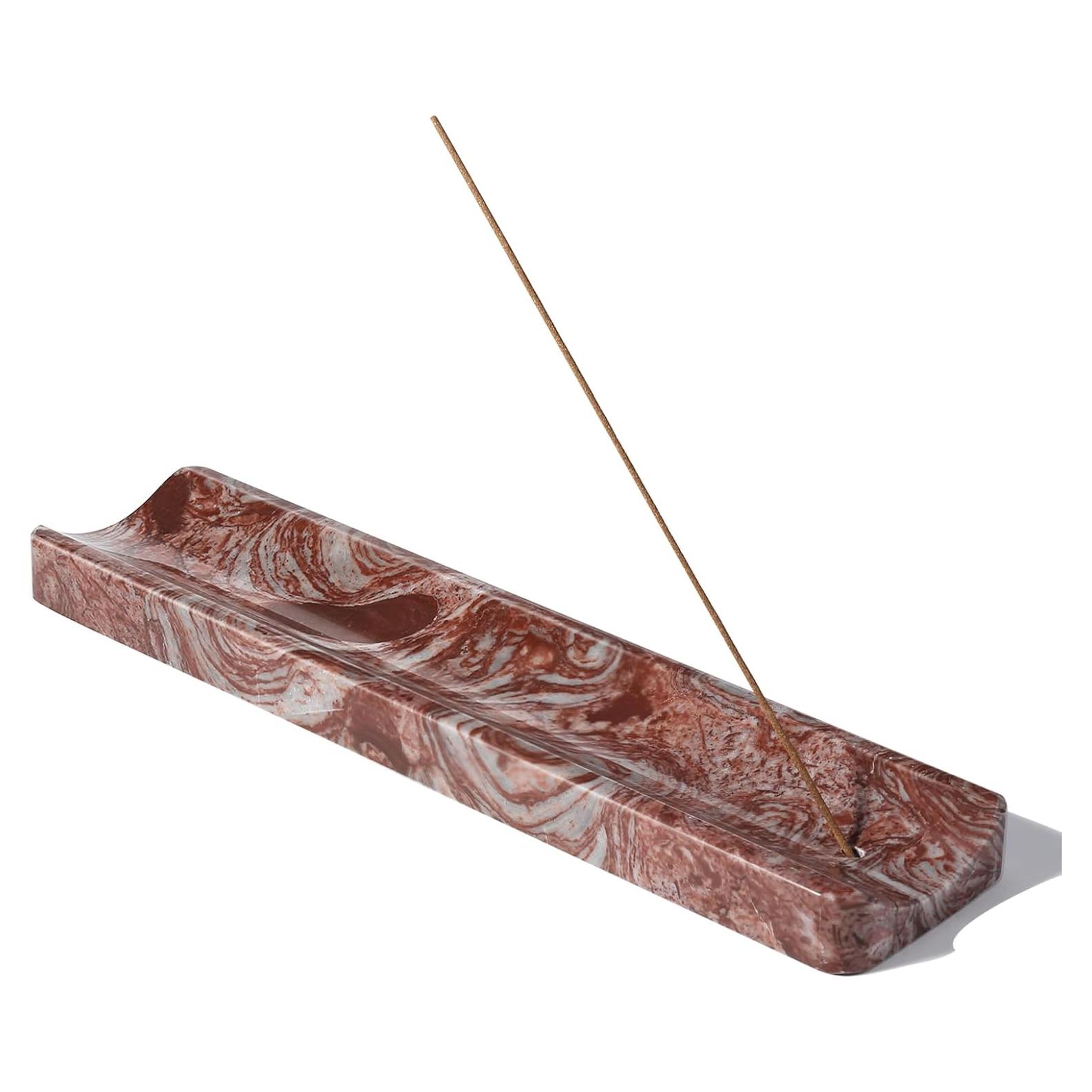 Soporte de Incienso de Mármol Koville Rojo 27.94x6.45cm