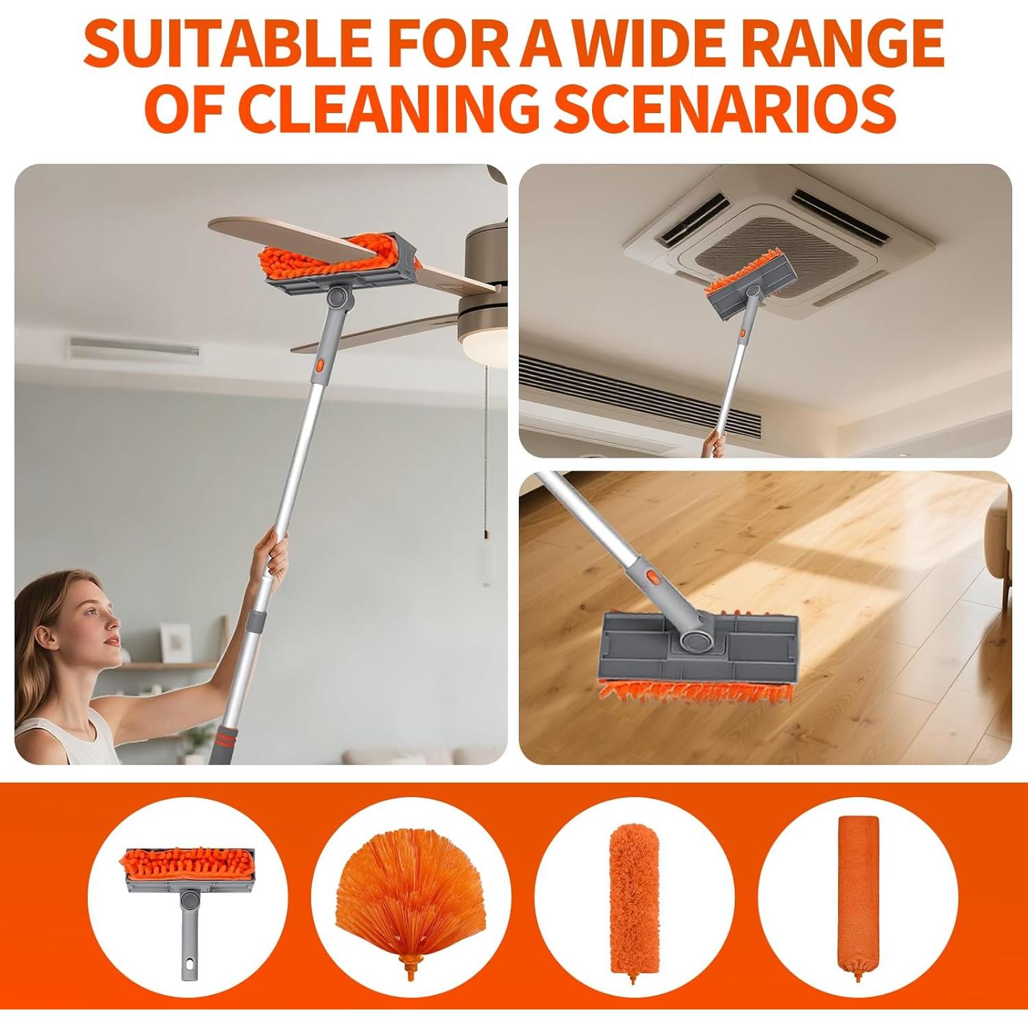 Limpiador de Ventiladores de Techo MNWHUC con Mango Extensible 1.83m