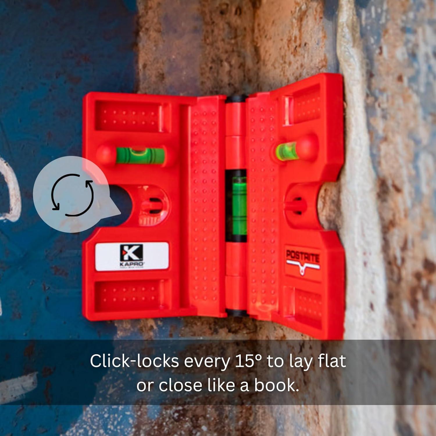 Nivel de Poste Plegable Kapro 340 Postrite Magnético 19cm