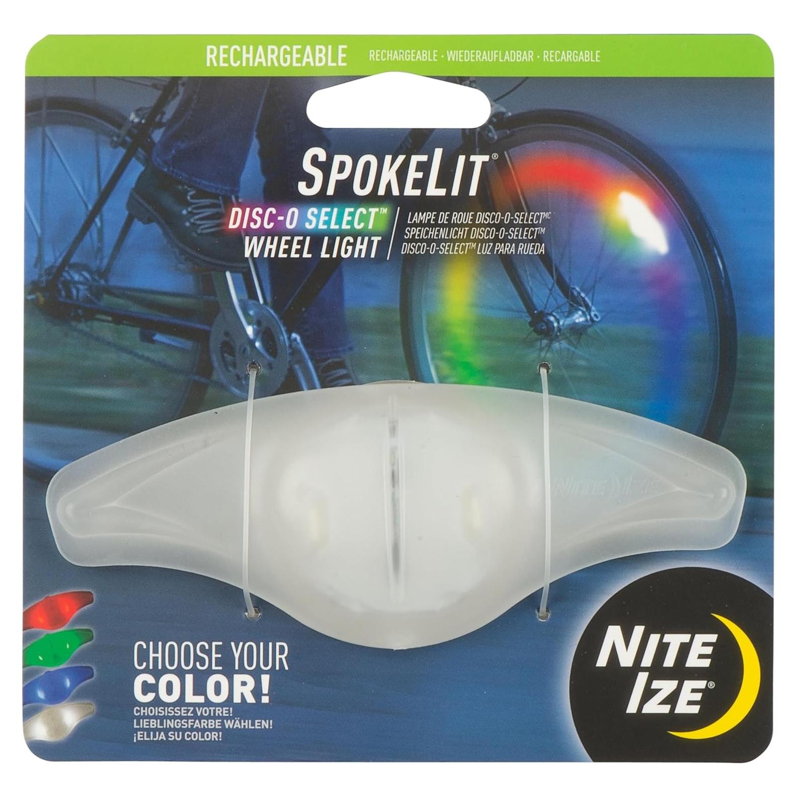 Luz de Rueda LED Nite Ize SpokeLit Recargable 150 Lúmenes